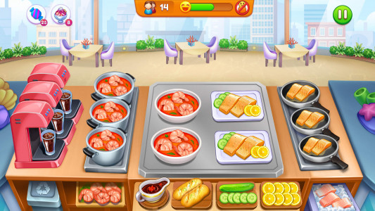 اسکرین شات بازی Cooking Restaurant Food Games 1