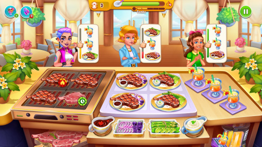 اسکرین شات بازی Cooking Restaurant Food Games 3