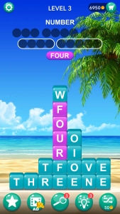 اسکرین شات 1 بازی Word Tiles :Hidden Word Search