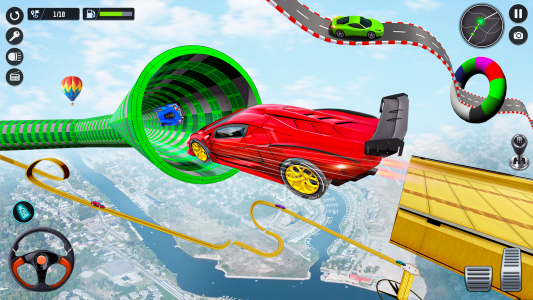 اسکرین شات برنامه Superhero Car Stunt- Car Games 6