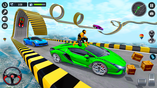 اسکرین شات برنامه Superhero Car Stunt- Car Games 5