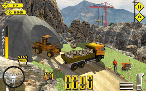 اسکرین شات بازی Tunnel Construction Crane Simulator 2018 4