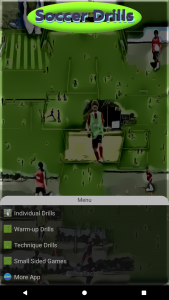 اسکرین شات برنامه Soccer Drills 1