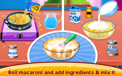 اسکرین شات بازی Mac and Cheese Maker Game 2