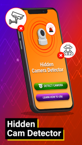 اسکرین شات برنامه Hidden Camera Detector: Electronic Device Detector 1