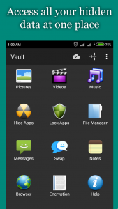 اسکرین شات 2 برنامه Hide Photos, Video and App Loc