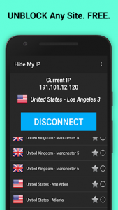 اسکرین شات برنامه Hide My IP - Fast, Unlimited VPN. 5