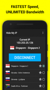 اسکرین شات برنامه Hide My IP - Fast, Unlimited VPN. 1