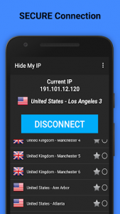 اسکرین شات برنامه Hide My IP - Fast, Unlimited VPN. 3