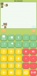 اسکرین شات برنامه Calculator For Kids 1