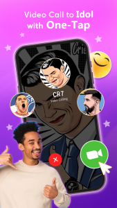 اسکرین شات 3 بازی Idol Prank Video Call & Chat