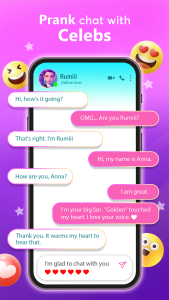 اسکرین شات 2 بازی Idol Prank Video Call & Chat