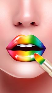 اسکرین شات 3 بازی Lip Art DIY: Perfect Lipstick