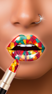 اسکرین شات 5 بازی Lip Art DIY: Perfect Lipstick