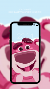 اسکرین شات 1 برنامه Cute Lotso Bear Wallpaper HD