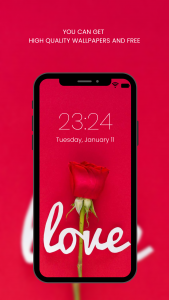 اسکرین شات 1 برنامه Red Rose Wallpapers Flowers
