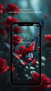 اسکرین شات 5 برنامه Red Rose Wallpapers Flowers