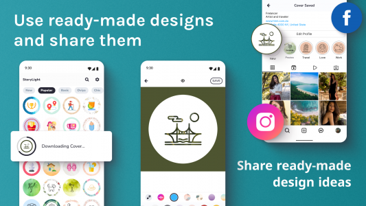 اسکرین شات برنامه Highlight Cover Maker for IG 7