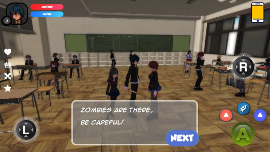 اسکرین شات بازی Dead School - Anime Zombie Survival Horror RPG 2