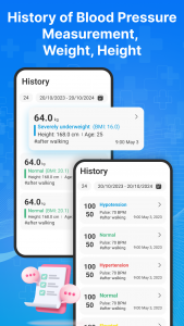 اسکرین شات برنامه Blood pressure - Weight, BMI 8