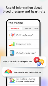 اسکرین شات برنامه Blood pressure - Heart rate 7