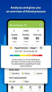 اسکرین شات برنامه Blood pressure - Blood Sugar 2