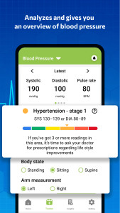 اسکرین شات 2 برنامه Blood pressure - Blood Sugar