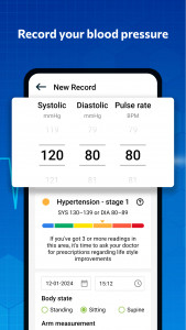 اسکرین شات برنامه Blood pressure - Blood Sugar 1