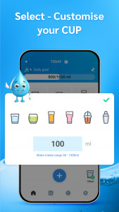 اسکرین شات 2 برنامه Drink Water Reminder