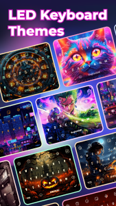 اسکرین شات 1 برنامه LED Keyboard: RGB Themes