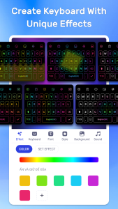 اسکرین شات 3 برنامه LED Keyboard: RGB Themes