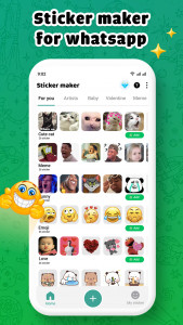 اسکرین شات 1 برنامه Sticker Maker for WhatsApp