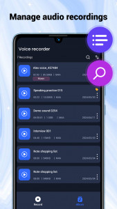 اسکرین شات برنامه Voice Recorder 2