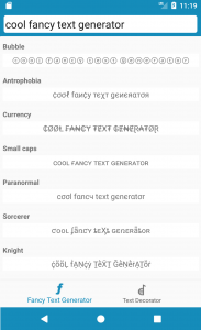 اسکرین شات برنامه Cool Fonts - Font Generator 1