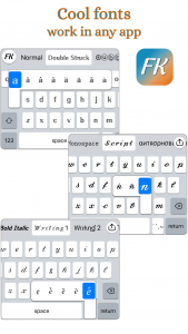 اسکرین شات برنامه Font Keyboard 4