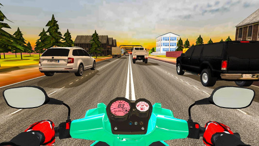 اسکرین شات 1 بازی Highway Traffic Rider - 3D Bik