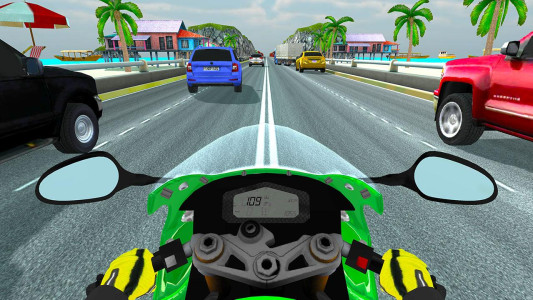 اسکرین شات 3 بازی Highway Traffic Rider - 3D Bik