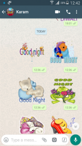 اسکرین شات برنامه Good Night Sticker for whatsapp 2