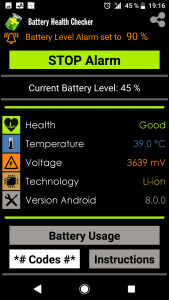 اسکرین شات برنامه Battery Health Checker 2