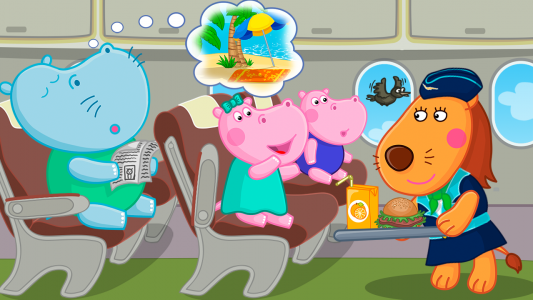 اسکرین شات 1 بازی Hippo: Airport Profession Game