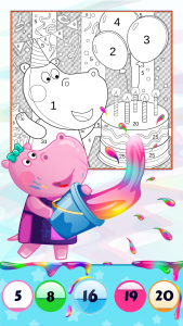 اسکرین شات بازی Painter Hippo: Coloring book 1
