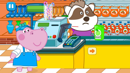 اسکرین شات بازی Hippo: Supermarket cashier 3
