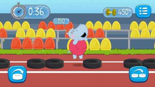 اسکرین شات بازی Fitness Games: Hippo Trainer 7