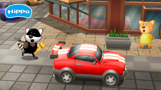 اسکرین شات بازی Kids’ Car Racing with Hippo 1