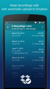 اسکرین شات 2 برنامه Hi-Q MP3 Voice Recorder (Demo)