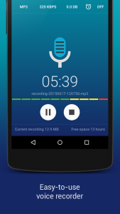 اسکرین شات 1 برنامه Hi-Q MP3 Voice Recorder (Demo)