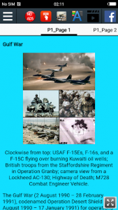 اسکرین شات برنامه Gulf War History 8