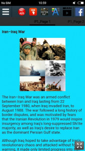 اسکرین شات برنامه Iran–Iraq War History 2