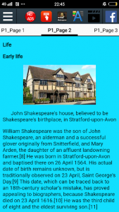 اسکرین شات برنامه William Shakespeare Biography 3