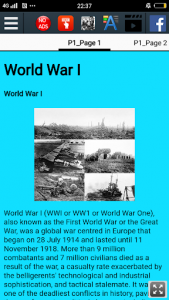 اسکرین شات برنامه World War I History 8
